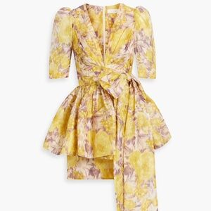 Zimmermann High Tide Peplum Minidress AU 3  US Size 10